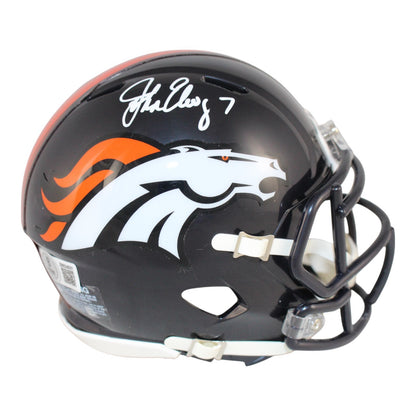 John Elway Signed Denver Broncos 1997-23 Speed Mini Helmet