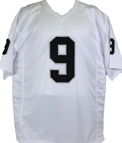Shane Lechler Autographed White and Black Custom Jersey