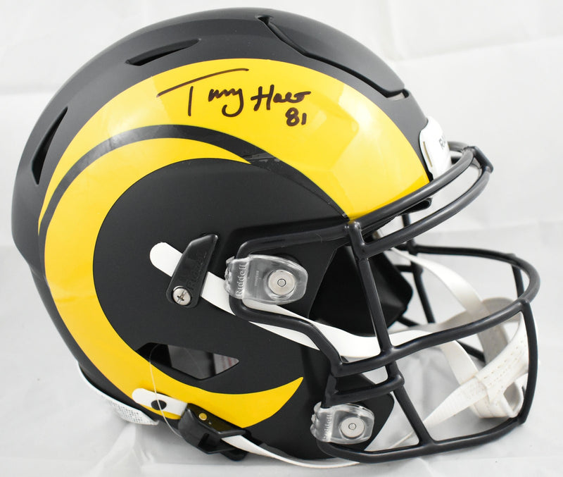 Torry Holt Autographed Los Angeles Rams Full Size Rivalries Speedflex Helmet