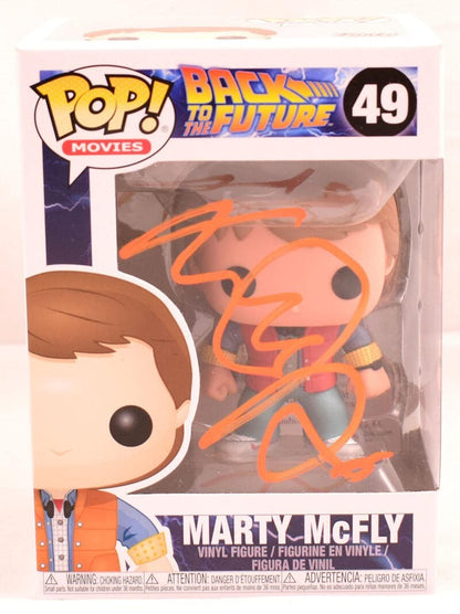 Michael J. Fox Signed Marty McFly Back to the Future Funko Pop #49