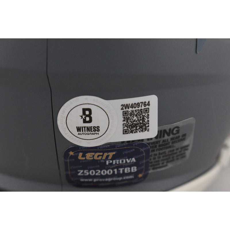 Ed Reed Autographed Baltimore Ravens Slate Mini Helmet
