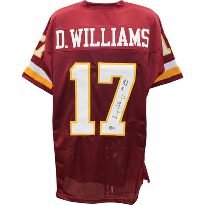 Doug Williams Autographed Red Custom Jersey