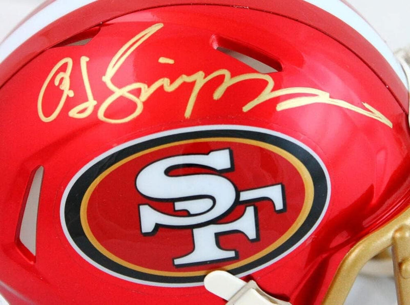 OJ Simpson Signed San Francisco 49ers Flash Speed Mini Helmet