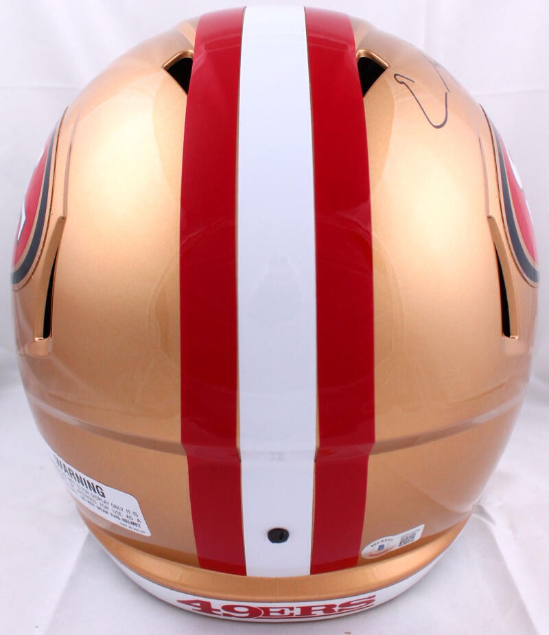 Elijah Mitchell Autographed San Francisco 49ers Full Size Speed Helmet