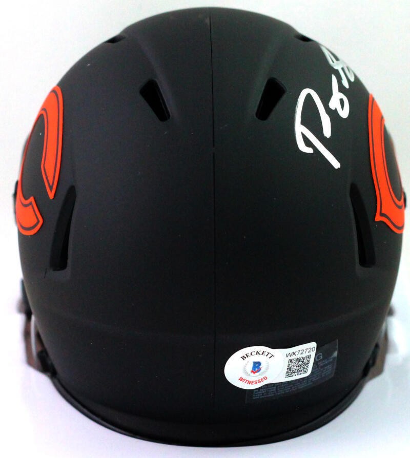Roquan Smith Signed Chicago Bears Eclipse Speed Mini Helmet