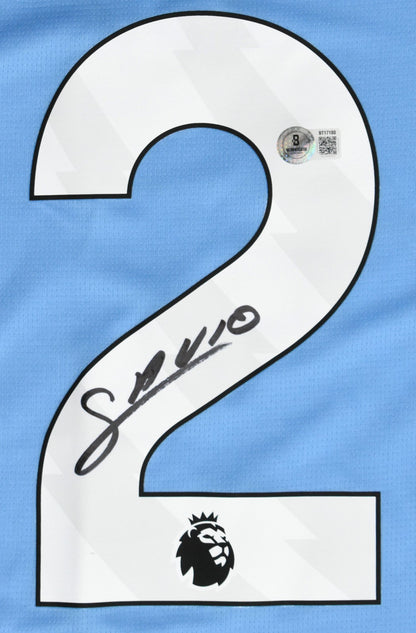Savinho Autographed Manchester City Home Jersey