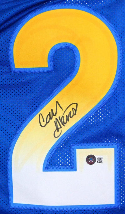 Cam Akers Signed Los Angeles Rams Custom Blue & Yellow Jersey