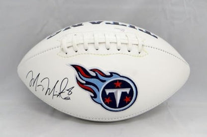 Marcus Mariota Signed Tennessee Titans Logo Football