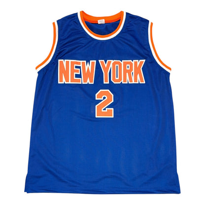 Larry Johnson Autographed New York Knicks Custom Jersey