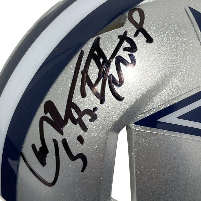 Larry Brown Dallas Cowboys Signed Speed Mini Helmet (SB XXX MVP)
