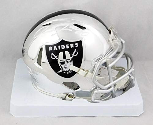 Josh Jacobs Signed Oakland Raiders White Chrome Mini Helmet