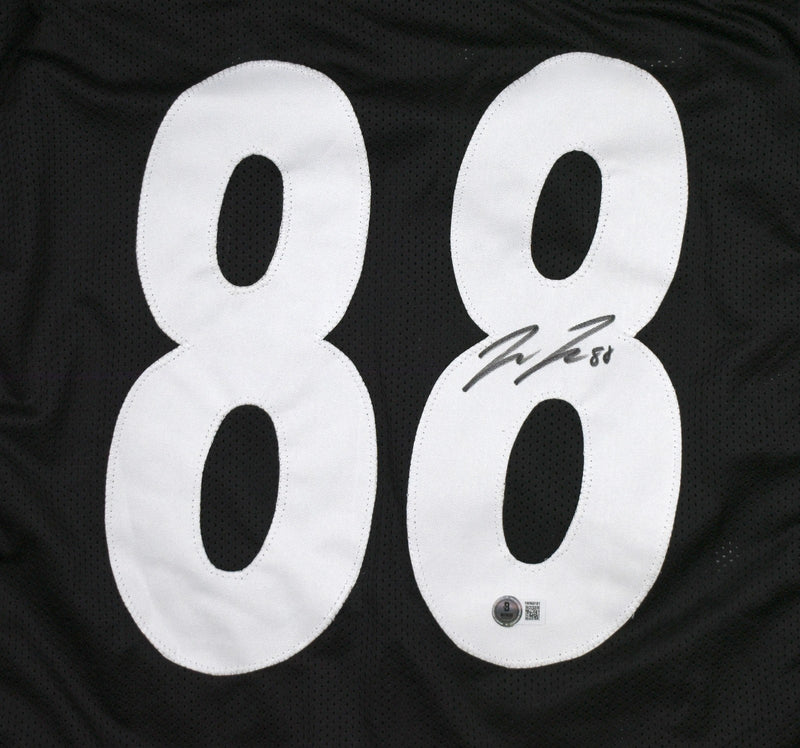 Pat Freiermuth Autographed Black Pro Style Jersey