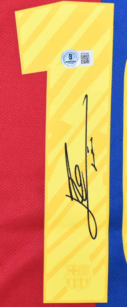 Lionel Messi Autographed FC Barcelona Home Jersey