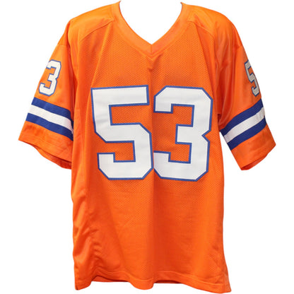 Bill Romanowski Autographed Orange Throwback Custom Jersey