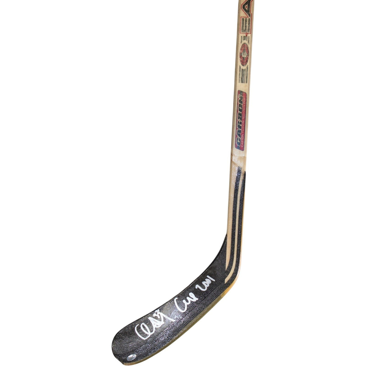 Chris Drury Signed Colorado Avalanche Hockey Stick - "Cup 2001" Inscription