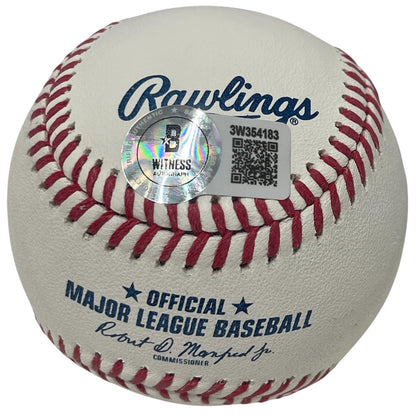 Chili Davis Signed Official MLB Baseball w/ "3x AS" Inscription (Beckett BAS)