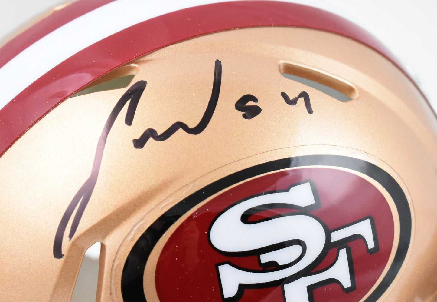 Fred Warner Signed San Francisco 49ers Speed Mini Helmet