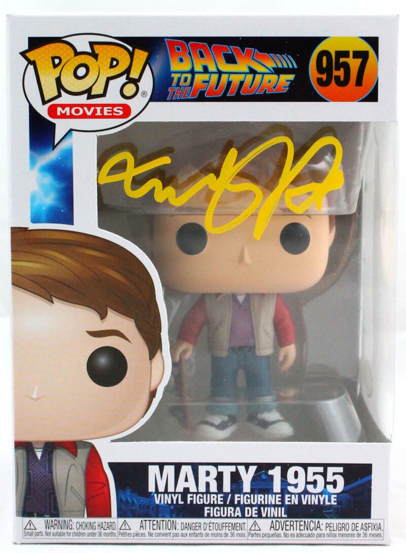 Michael J. Fox Signed Marty 1955 Funko Pop Figurine #957