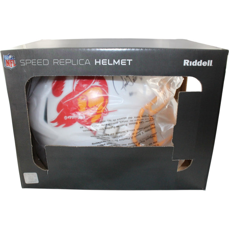 Ronde Barber Signed Tampa Bay Buccaneers Throwback Full Size Helmet HOF