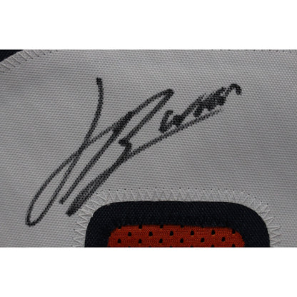 Jahdae Barron Autographed Custom Orange Jersey (Beckett Witnessed)