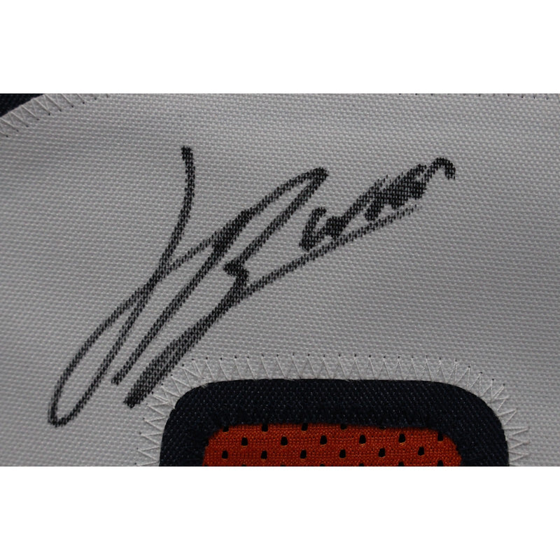 Jahdae Barron Autographed Custom Orange Jersey (Beckett Witnessed)