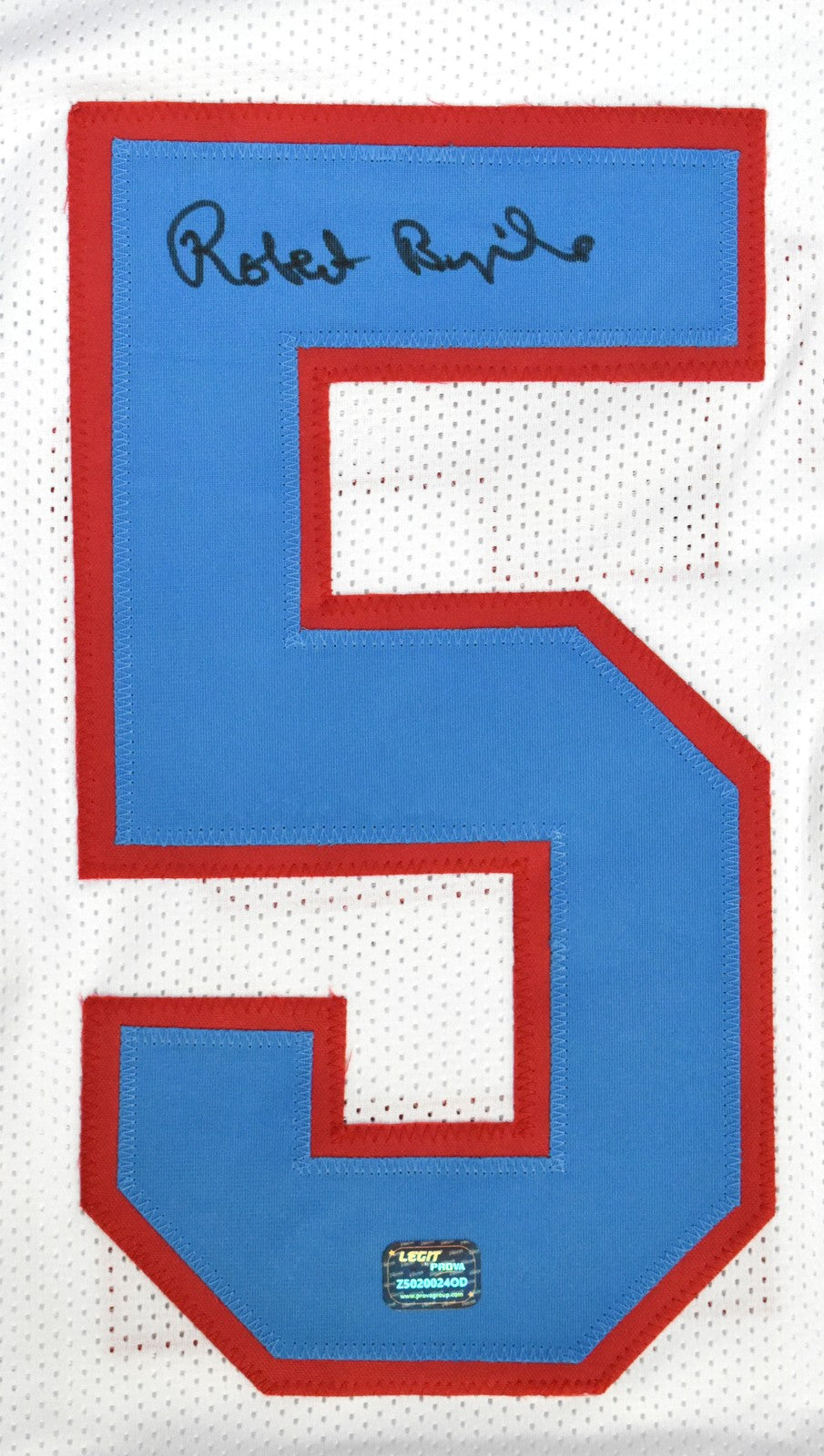 Robert Brazile Signed Houston Oilers Custom White Jersey