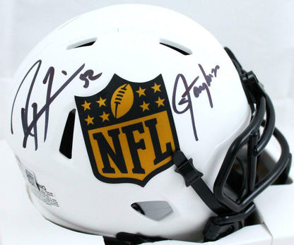 Ray Lewis & Lawrence Taylor Signed NFL Lunar Speed Mini Helmet