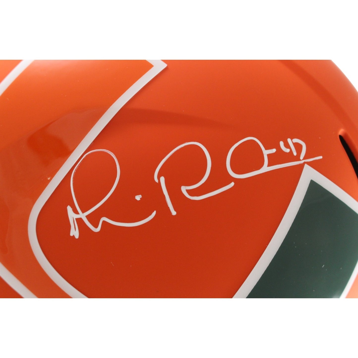 Michael Irvin Signed Miami Hurricanes Full Size AMP Helmet