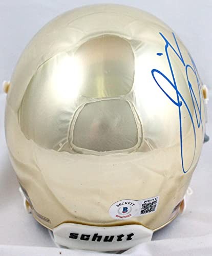 Jeremiah Owusu-Koramoah Signed Notre Dame Fighting Irish Chrome Mini Helmet