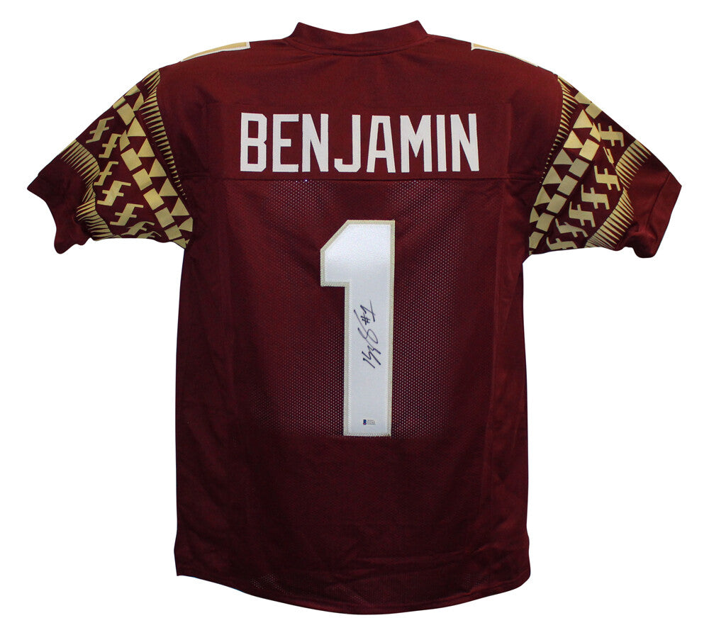 Kelvin Benjamin Autographed Florida State Style Custom Jersey (Beckett)