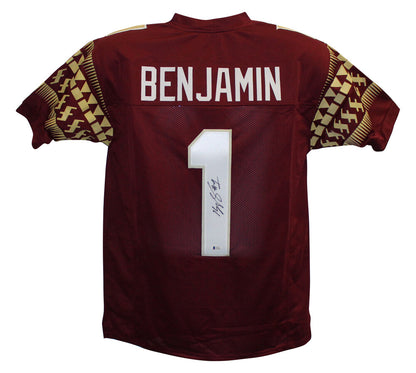 Kelvin Benjamin Autographed Florida State Style Custom Jersey (Beckett)