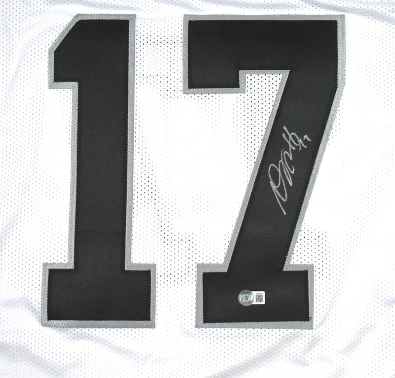 Davante Adams Signed White Custom Football Jersey