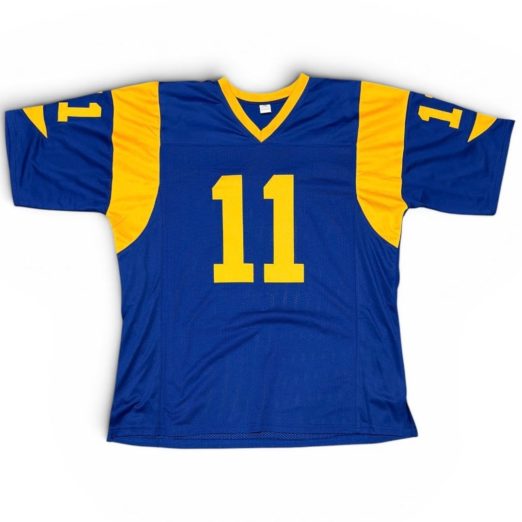 Jim Everett Signed Los Angeles Rams Custom Jersey - '90 Pro Bowl