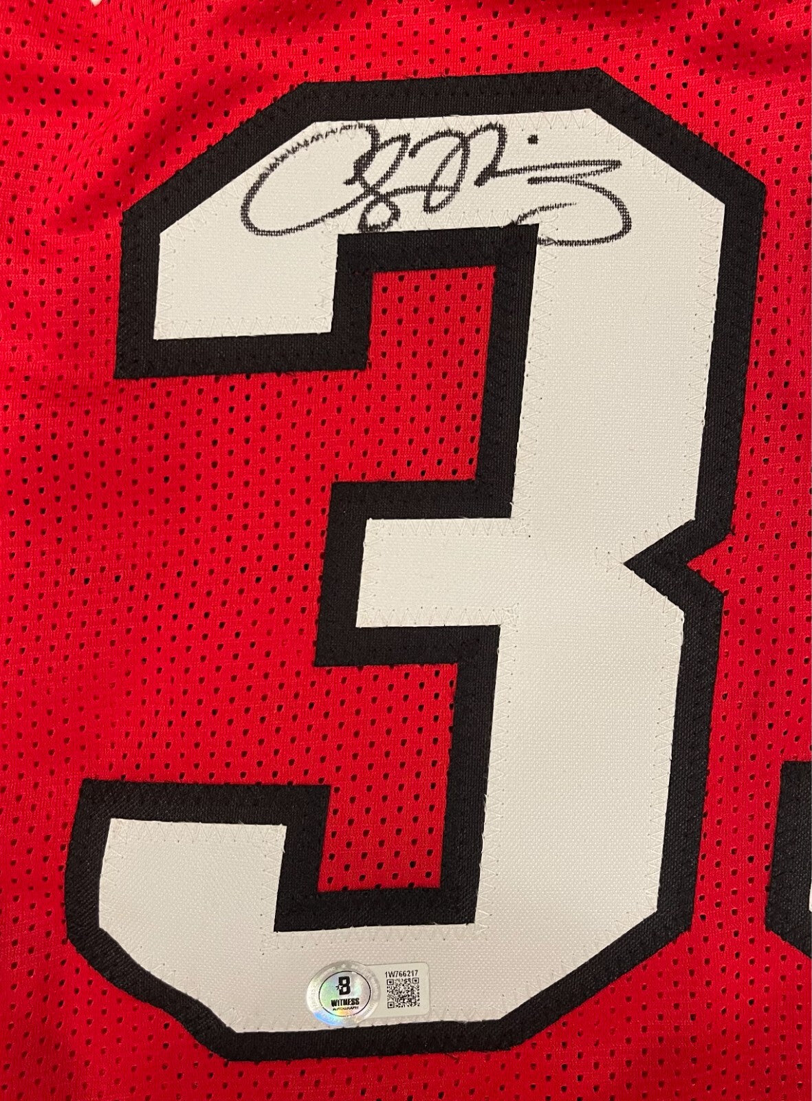 Alonzo Mourning Signed Miami Heat Custom Basketball Jersey Beckett COA