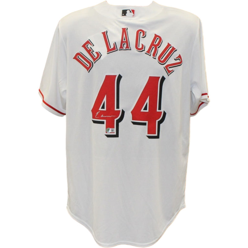 Elly De La Cruz Autographed Cincinnati Reds Nike White Jersey