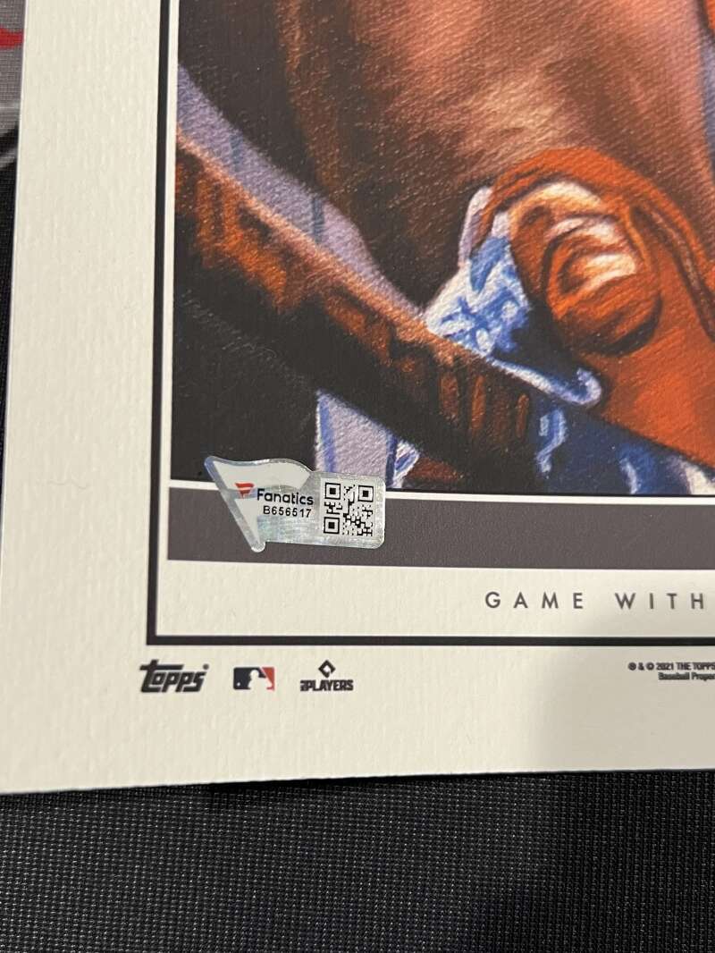 Pete Alonso Signed Topps Game within the Game Art Print /99
