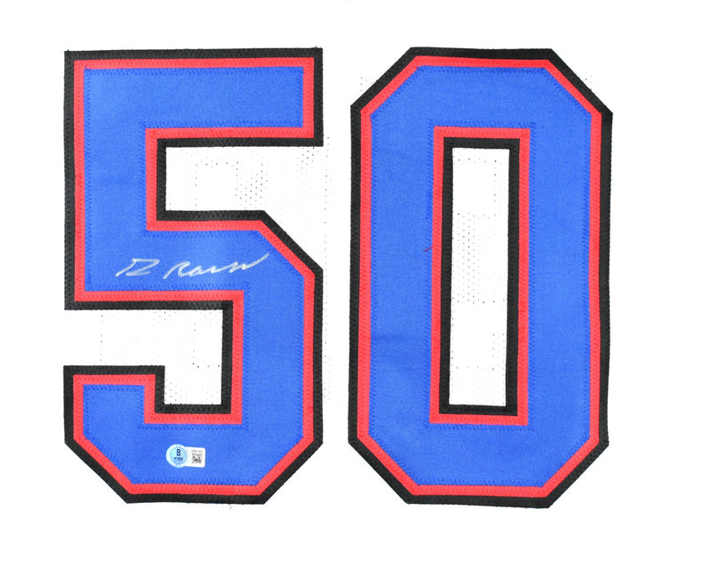 Greg Rousseau Autographed Buffalo Bills White Custom Jersey