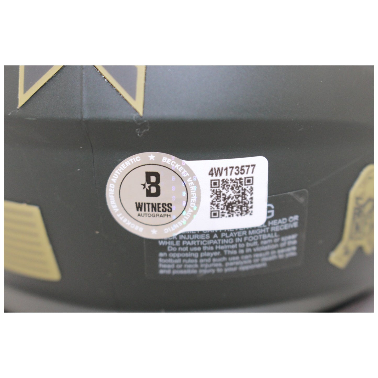 Justin Jefferson Signed Minnesota Vikings Salute to Service Mini Helmet