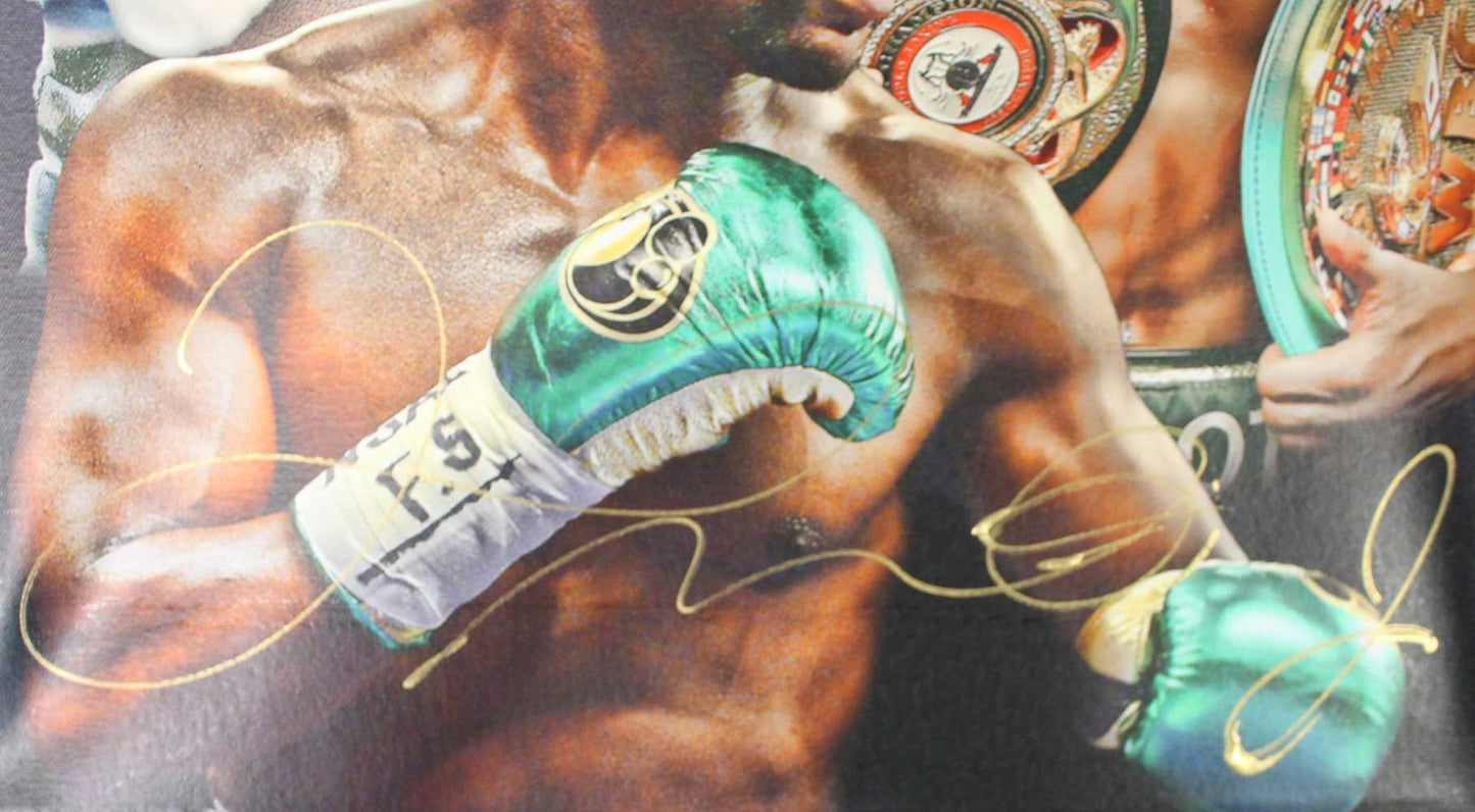 Floyd Mayweather Autographed Boxing 20"x24" Canvas
