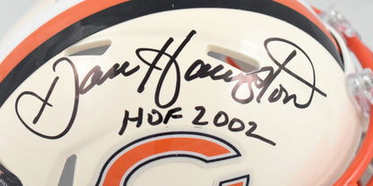 Dan Hampton Signed Chicago Bears Retro Speed Mini Helmet