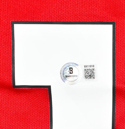 Matheus Cunha Autographed Manchester United Home Soccer Jersey