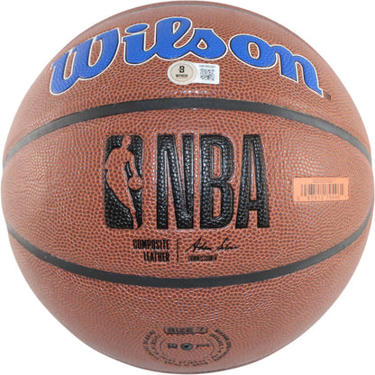 Spike Lee Autographed New York Knicks Logo Basketball (Beckett Witnessed)