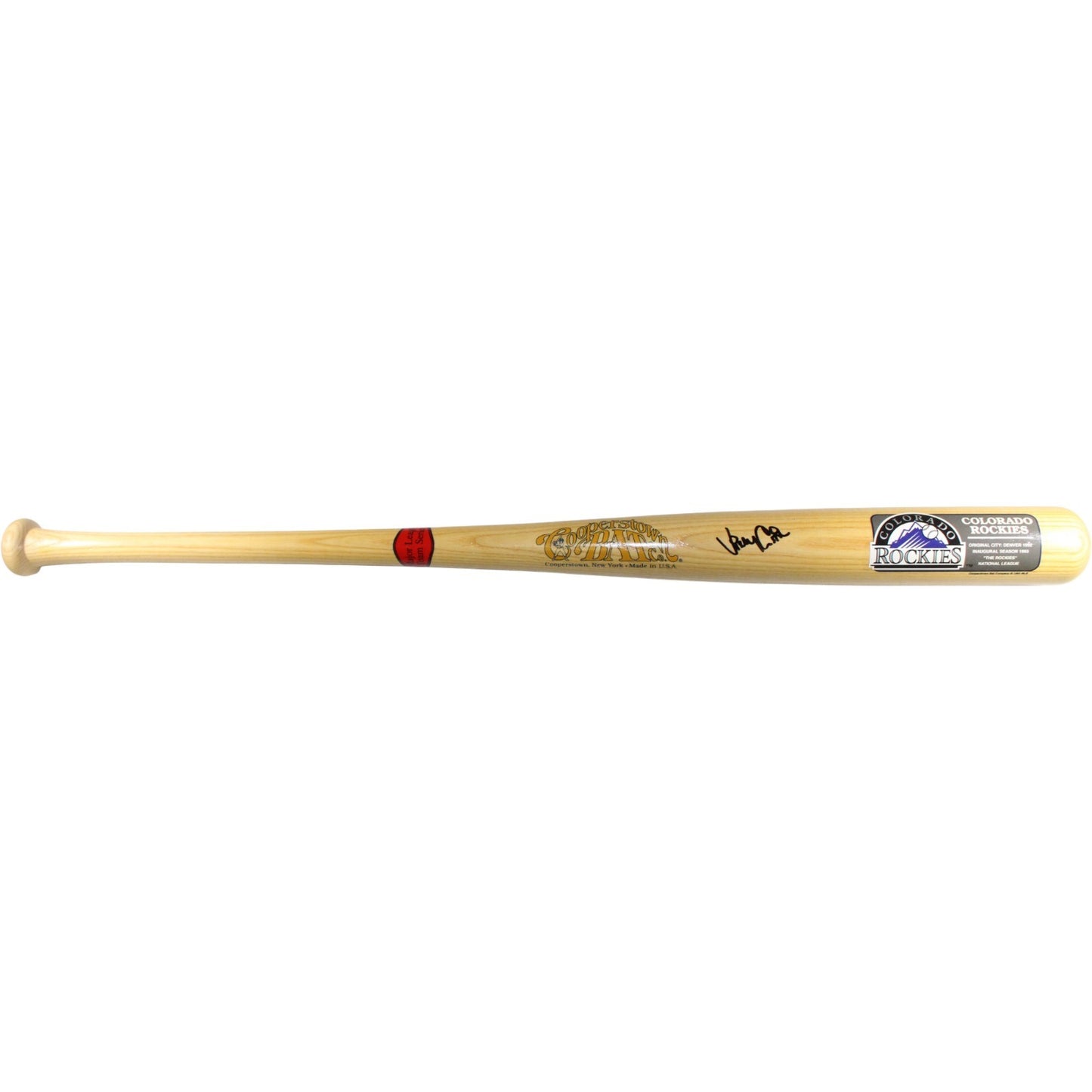 Vinny Castilla Autographed Colorado Rockies Baseball Bat