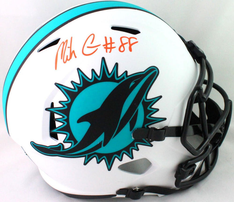Mike Gesicki Signed Miami Dolphins Lunar Speed Full Size Helmet