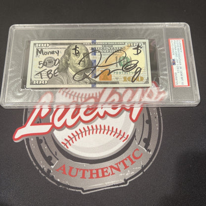 Floyd Mayweather Jr. Signed $100 Bill with 4 Inscriptions PSA 10