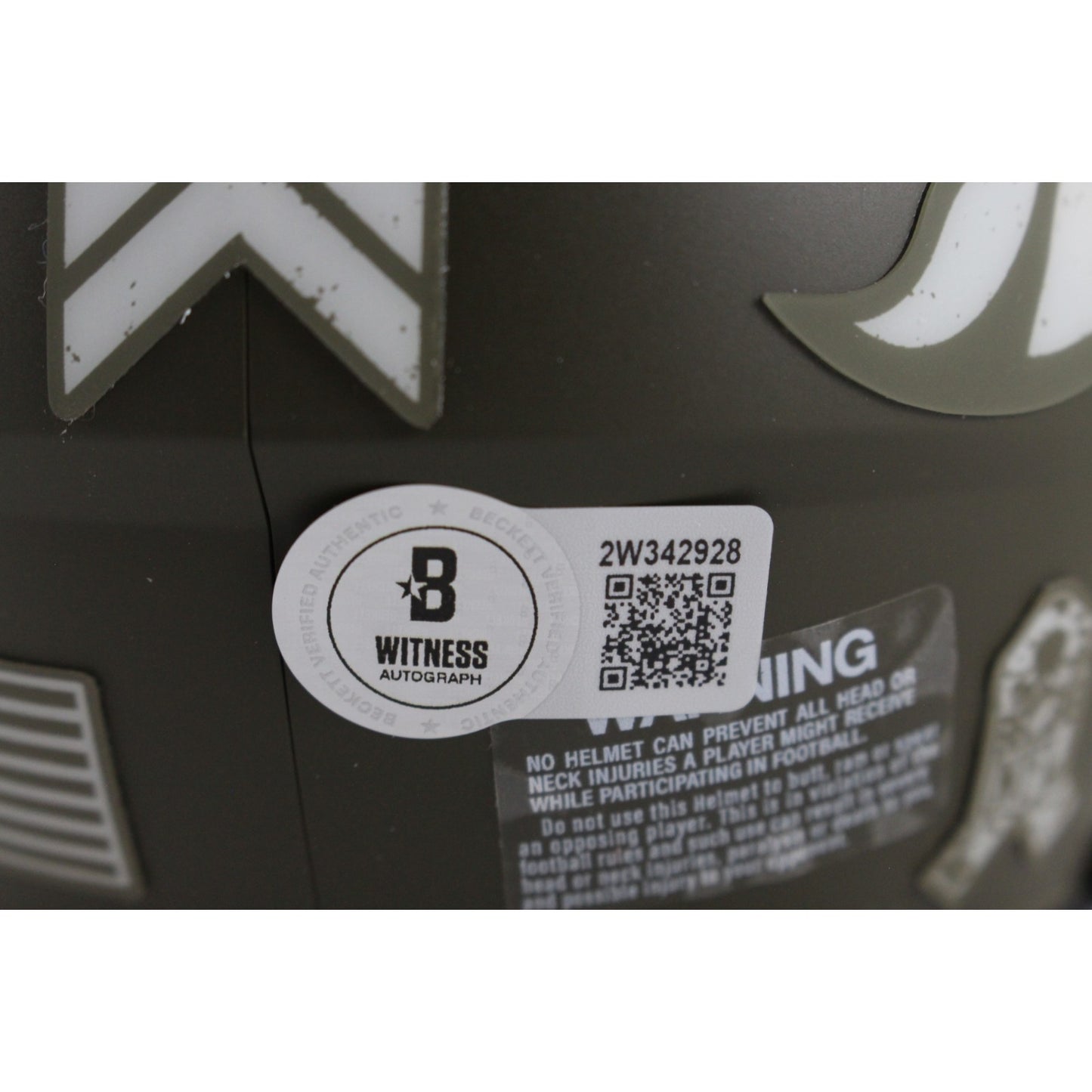 John Elway Signed Denver Broncos 2022 Salute to Service Mini Helmet