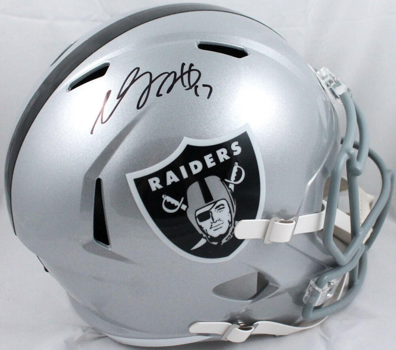 Davante Adams Signed Las Vegas Raiders Full Size Speed Replica Helmet