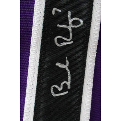 Brendan Rodgers Autographed Purple Pro Style Baseball Jersey