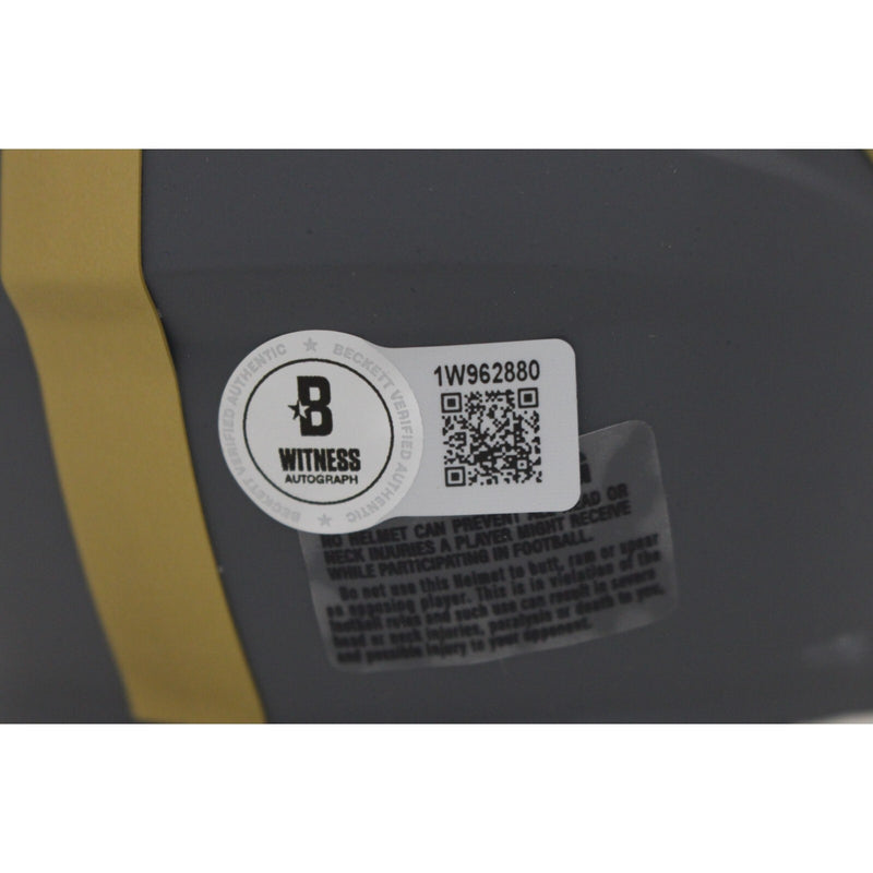 Roman Wilson Pittsburgh Steelers Autographed Slate Mini Helmet (Beckett)