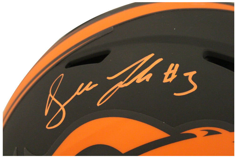 Drew Lock Autographed Denver Broncos Authentic Eclipse Full Size Helmet